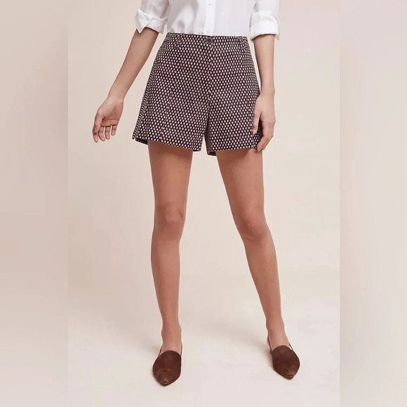 CARTONNIER by‎ ANTHROPOLOGIE NWOT Buttoned High Rise Shorts - Picture 1 of 9